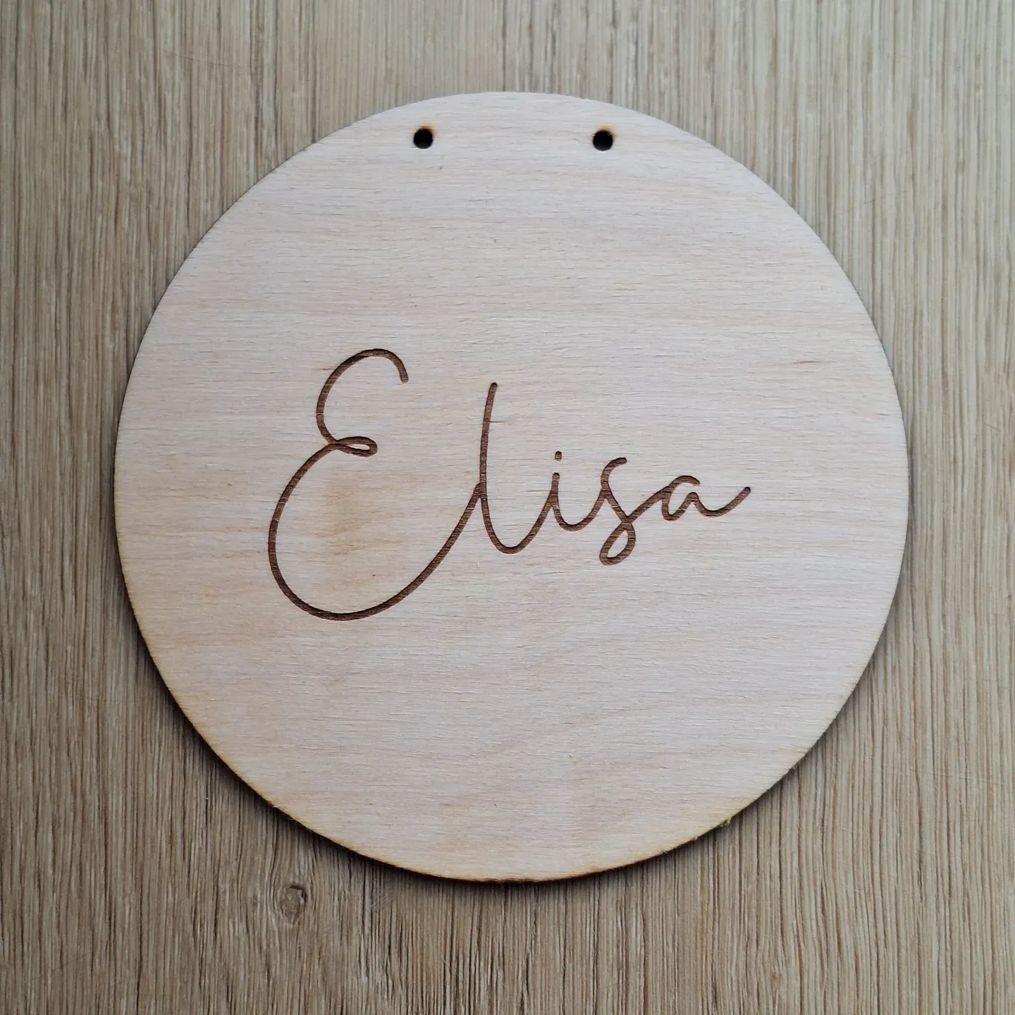 Türschild Elisa rund